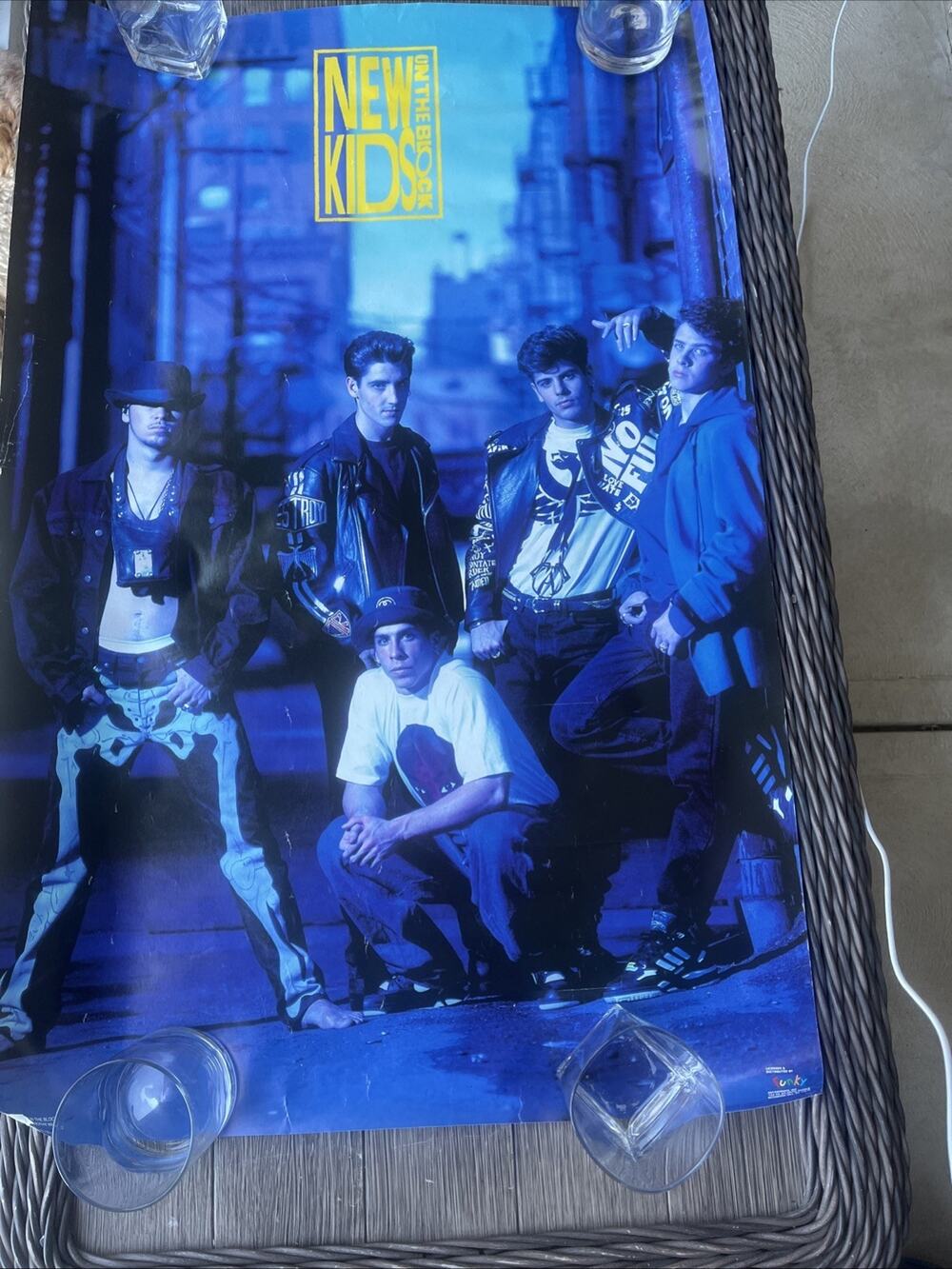 Funky : THE NEW KIDS ON THE BLOCK vintage 22 x 34 POSTER @ NKOTB pop #1